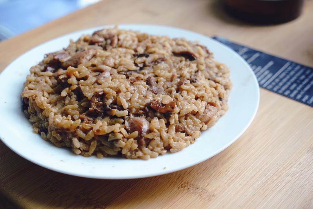 鸡肉牛肝菌烩饭