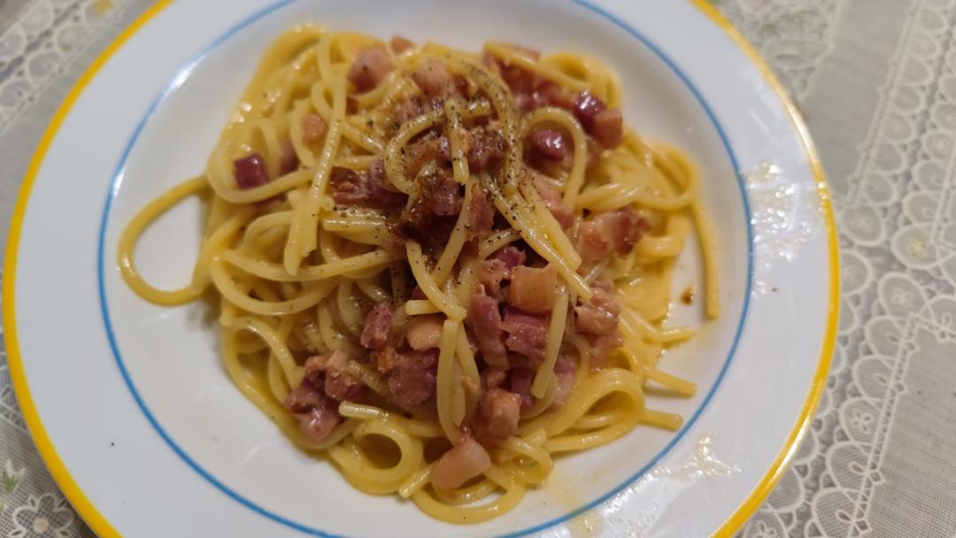 巨简单好吃的carbonara意面