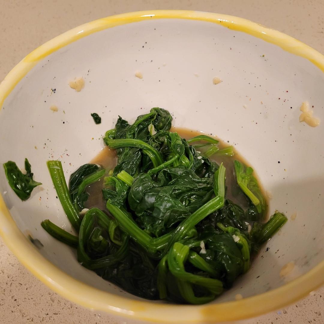 凉拌菠菜