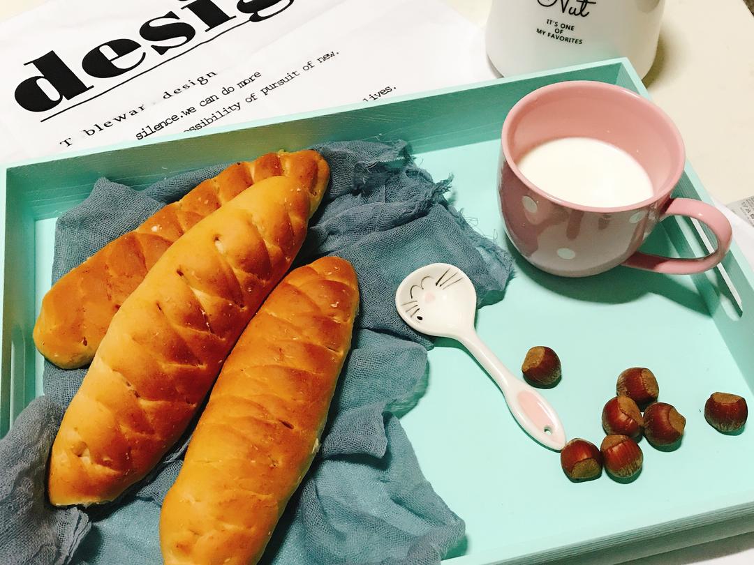 黑糖燕麦北海道热狗包的做法