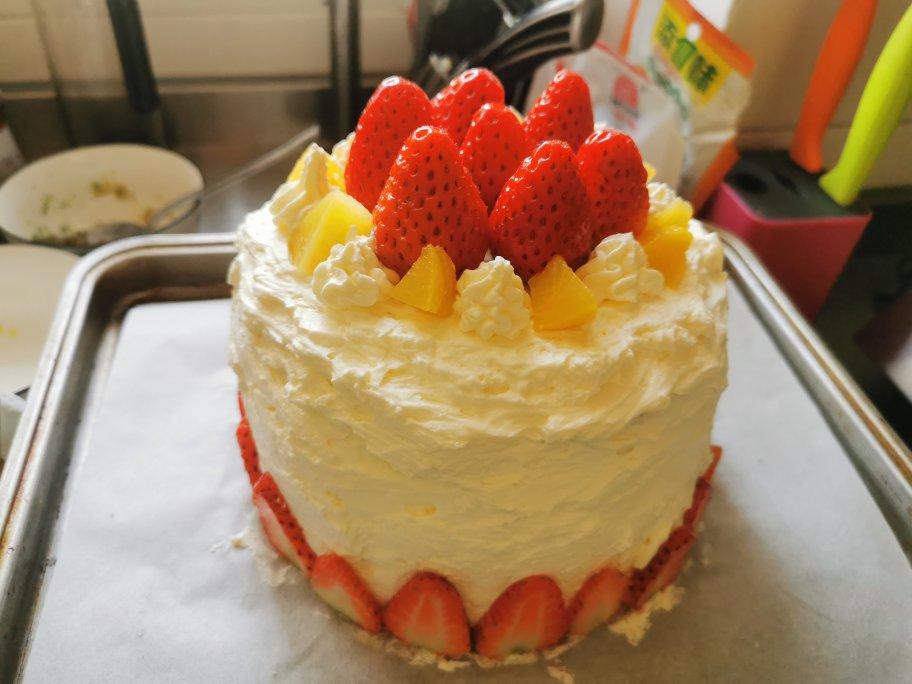 超级简单的味多美同款生日蛋糕（6寸），新手也能高度还原