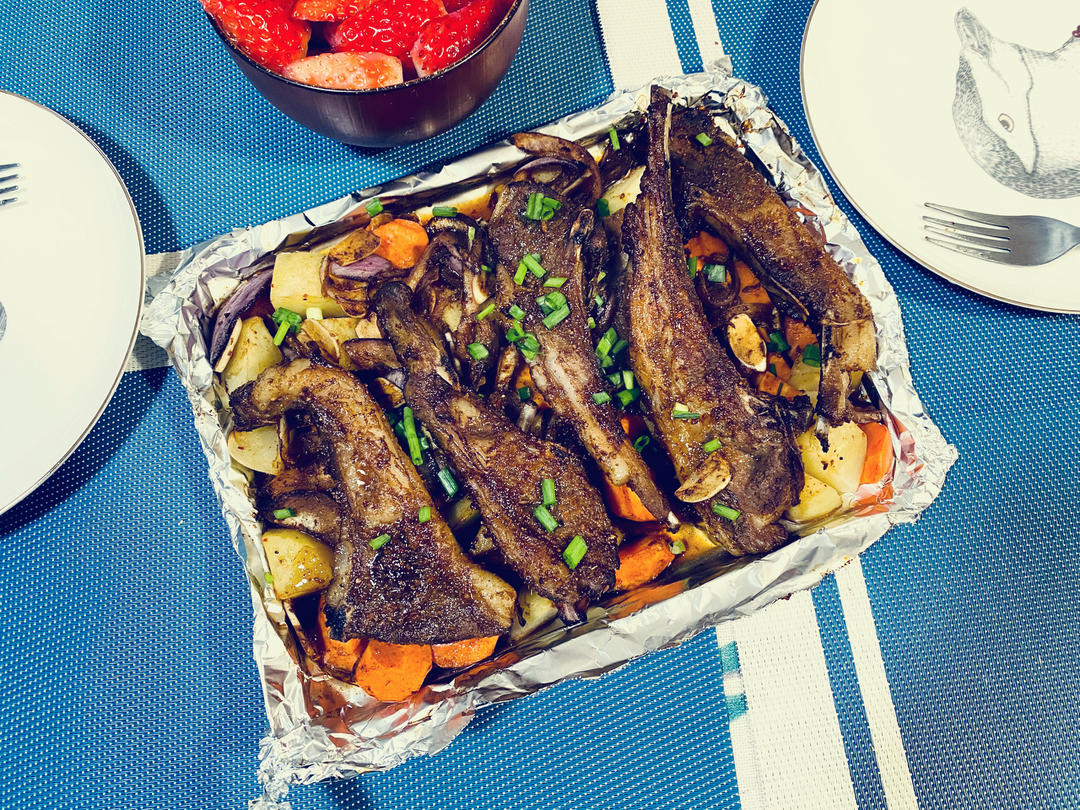 超好吃的烤羊排烤箱版