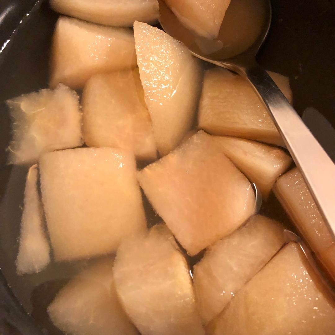 雪梨姜汤(治疗感冒)