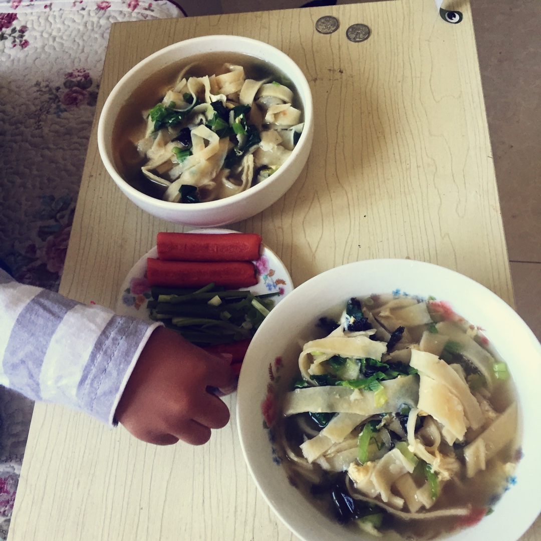 5分钟吃饭系列——菠菜鸡蛋泡饼