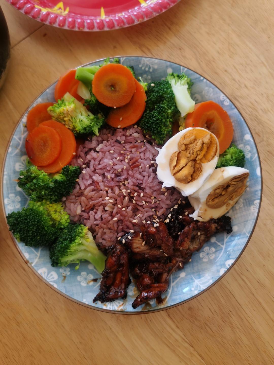 不放一滴油的照烧鸡腿饭