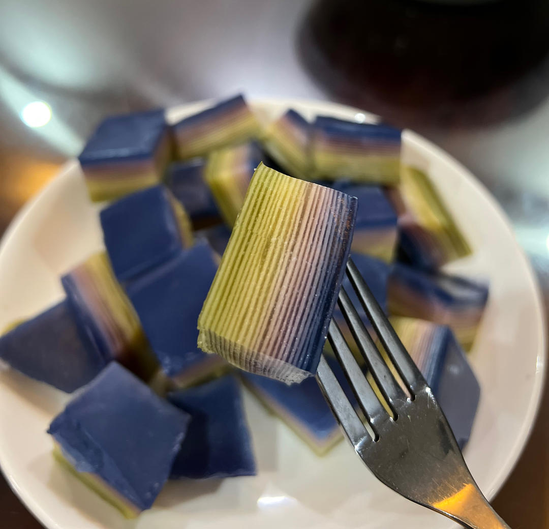 彩虹千层马蹄糕