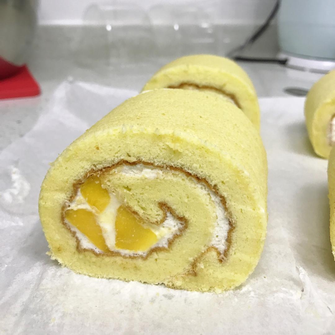 miss_luuuz做的芒果瑞士卷(超详细步骤图)