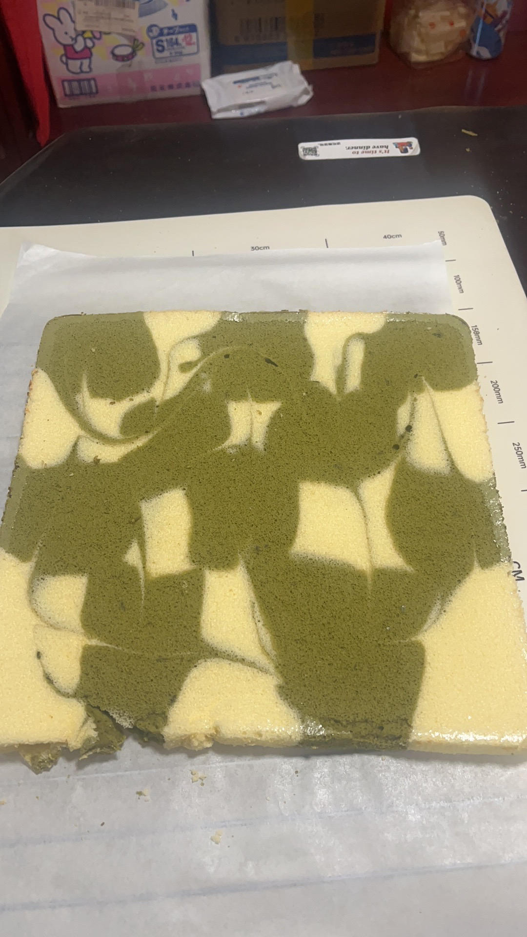 斑斓大理石蛋糕卷