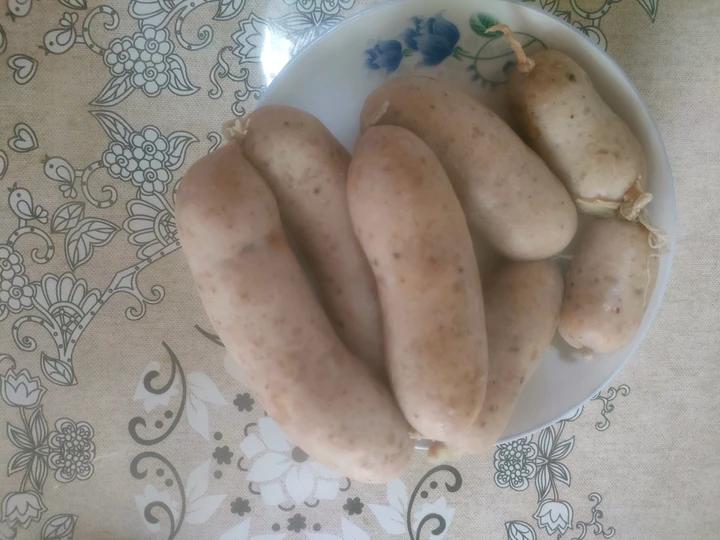 烤肠（自制脆皮肠，黑胡椒口味）