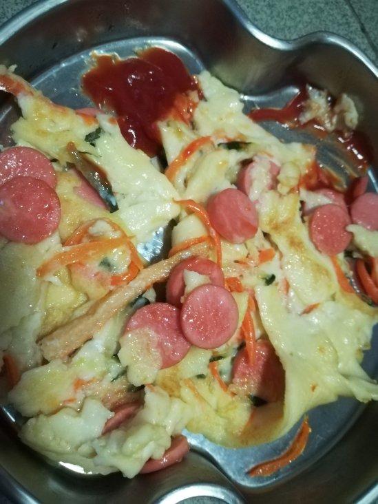简单快手蔬菜鸡蛋煎饼