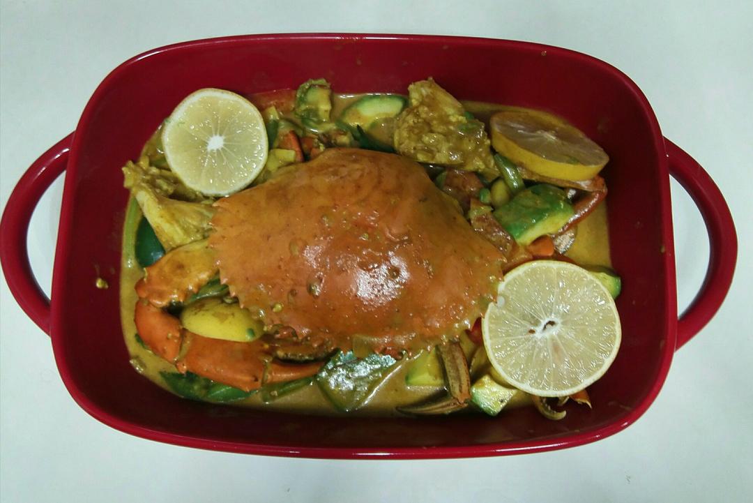 咖喱炒英国黄金面包蟹【主食-海鲜-面包蟹】