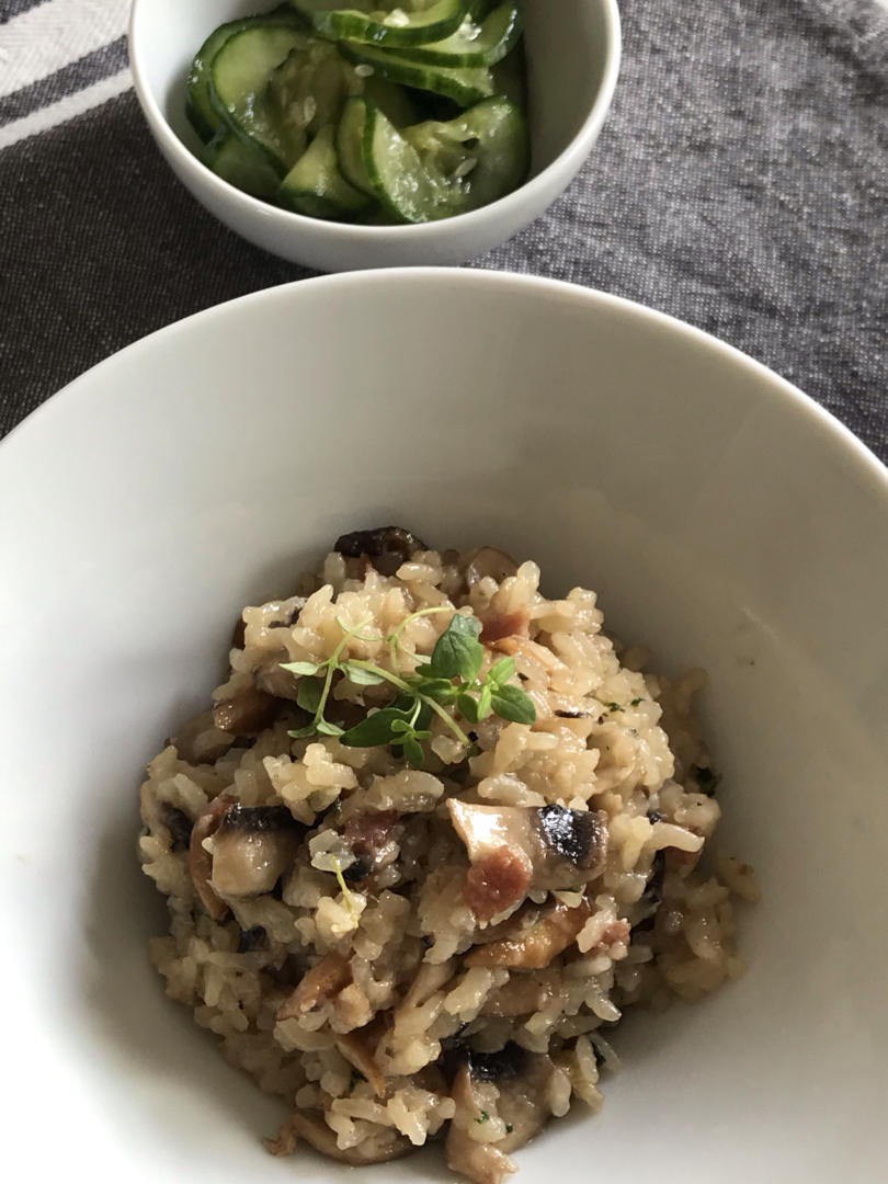 在家米其林『意大利菌菇烩饭Risotto』