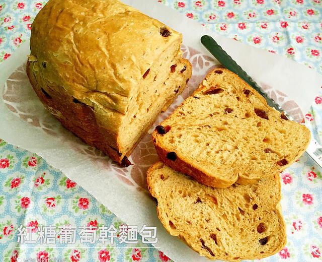红糖葡萄干面包(面包机版)的做法