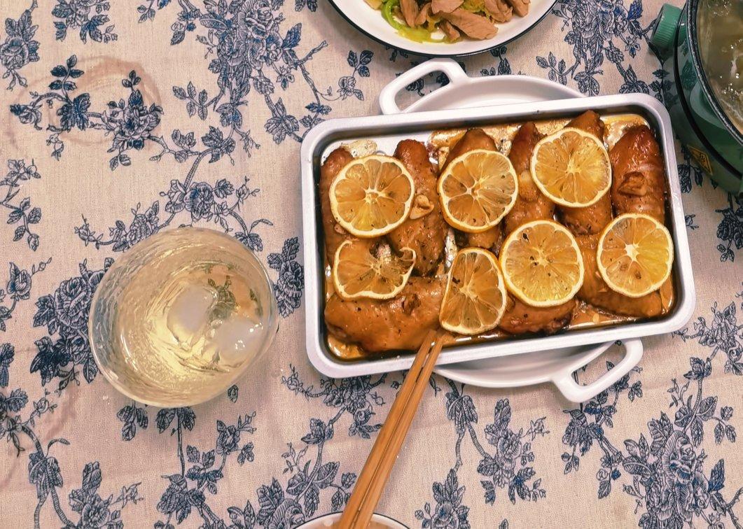 柠檬蒜香烤鸡翅