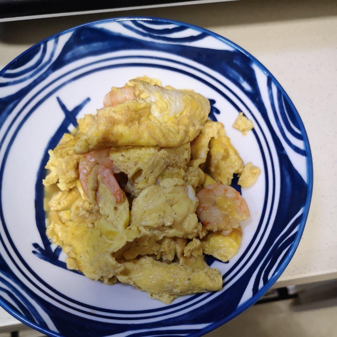 神兽都爱吃的虾仁炒鸡蛋