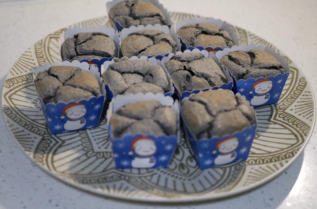 黑芝麻糯米糕，做法超简单