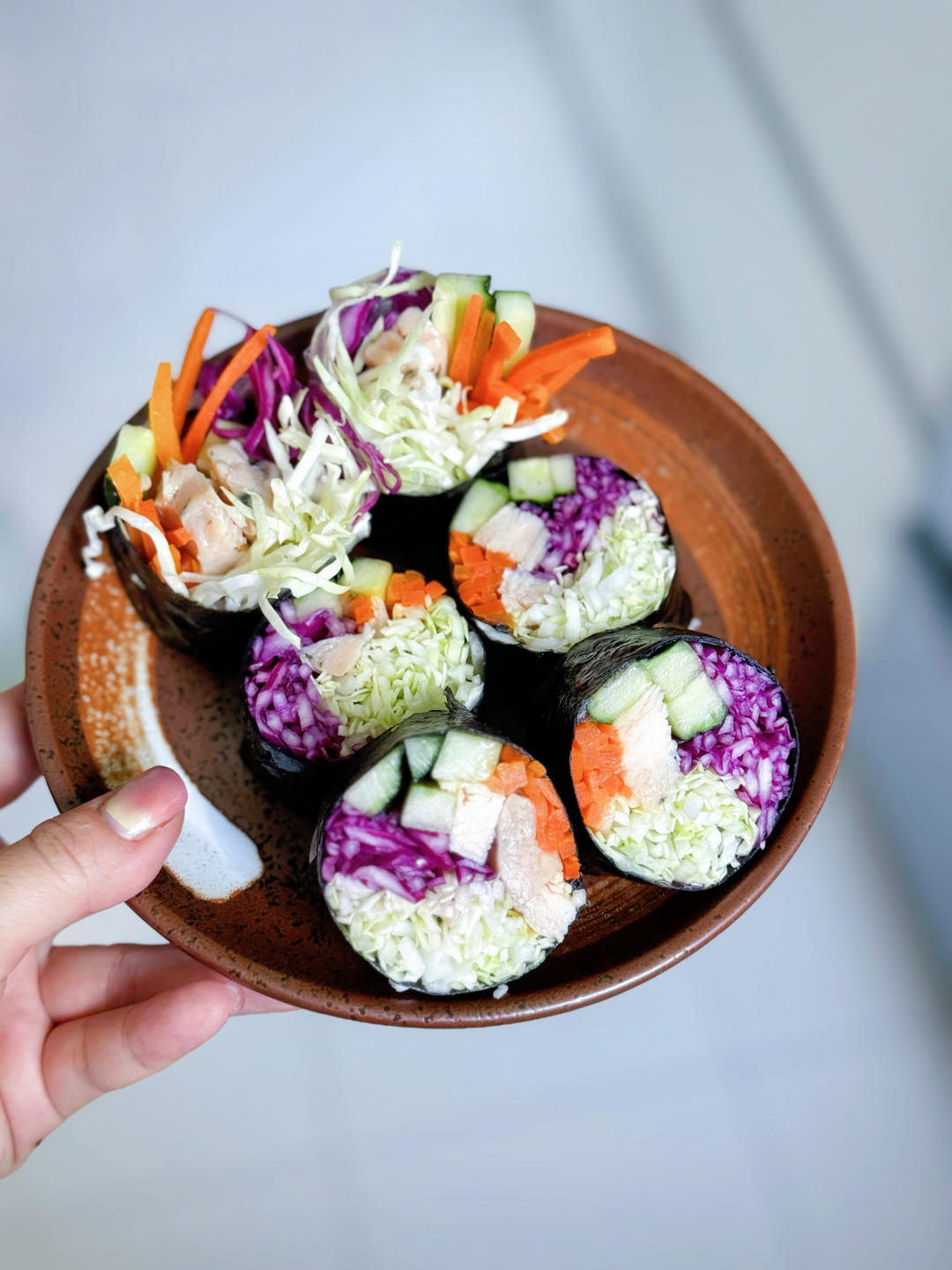 김밥 低碳水 无米【鸡蛋豆腐紫菜卷】做早餐再合适不过
