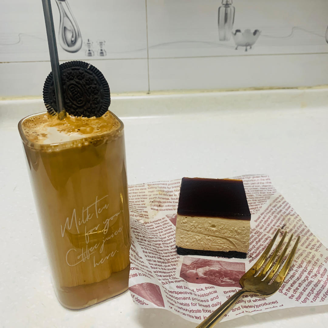 双重咖啡冻芝士