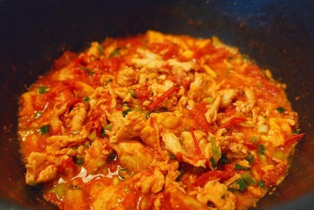 低脂酸甜美味的番茄鸡胸肉|马克西姆不粘锅的做法