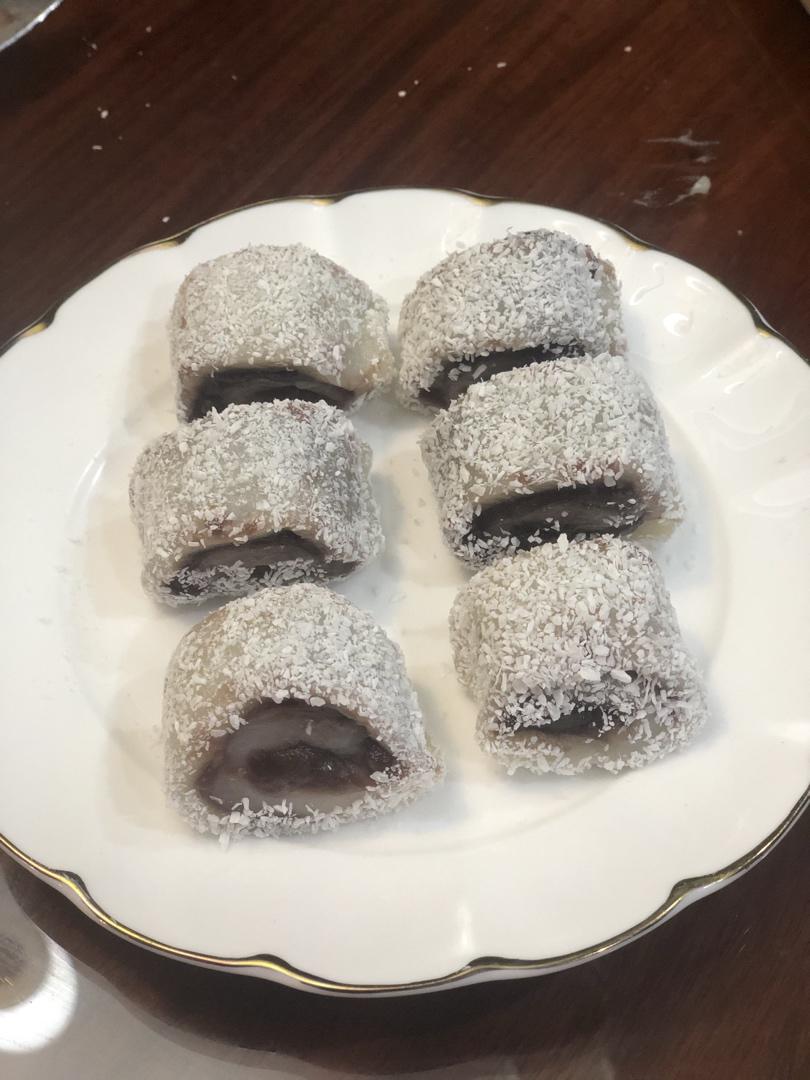 零失败！巨好吃的椰蓉豆沙糯米卷！