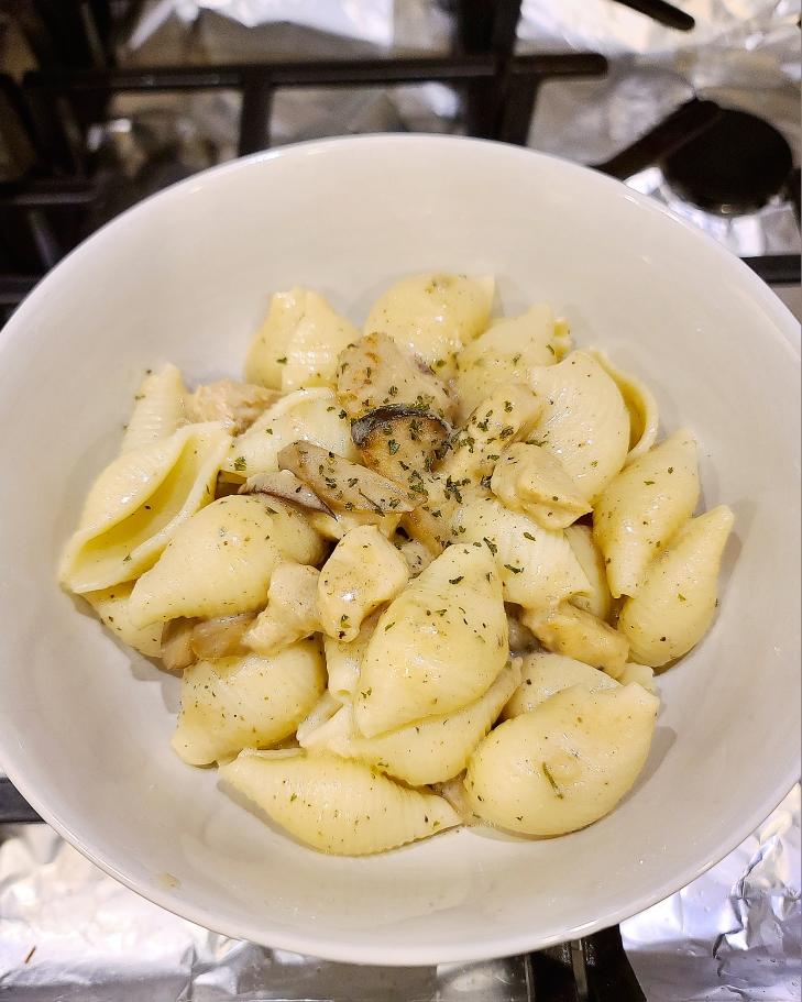 🇫🇷法式奶油蘑菇鸡贝壳意面〈家常菜〉