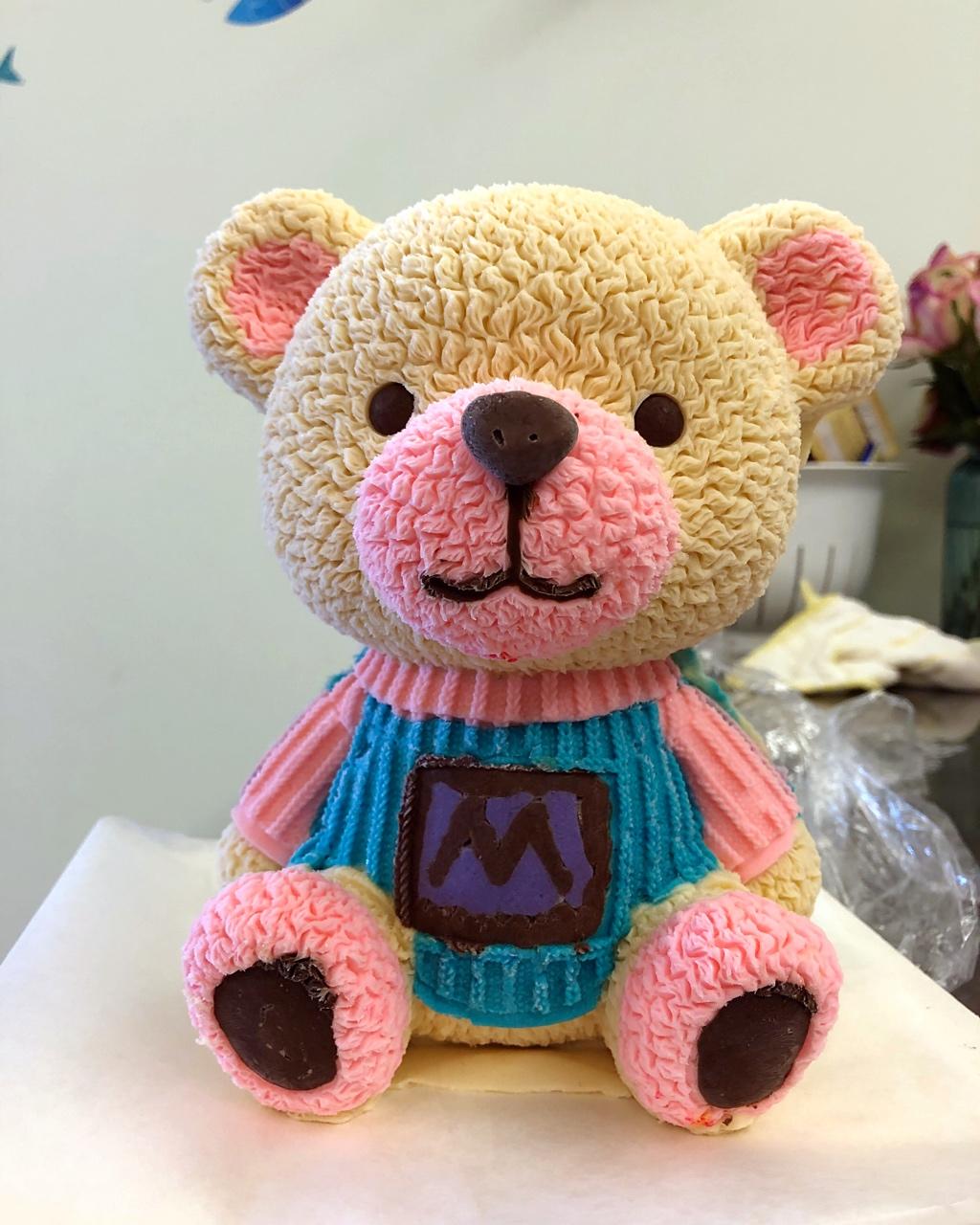 3D立体卡通小熊慕斯蛋糕