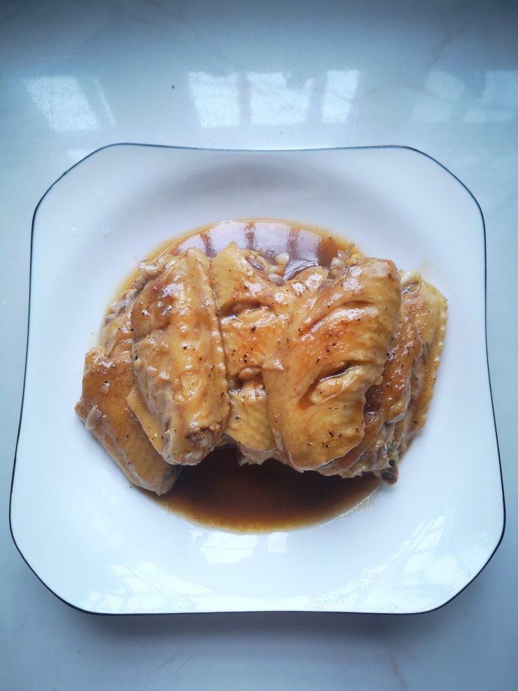 燕飞飞-2做的黑椒汁煎鸡翅