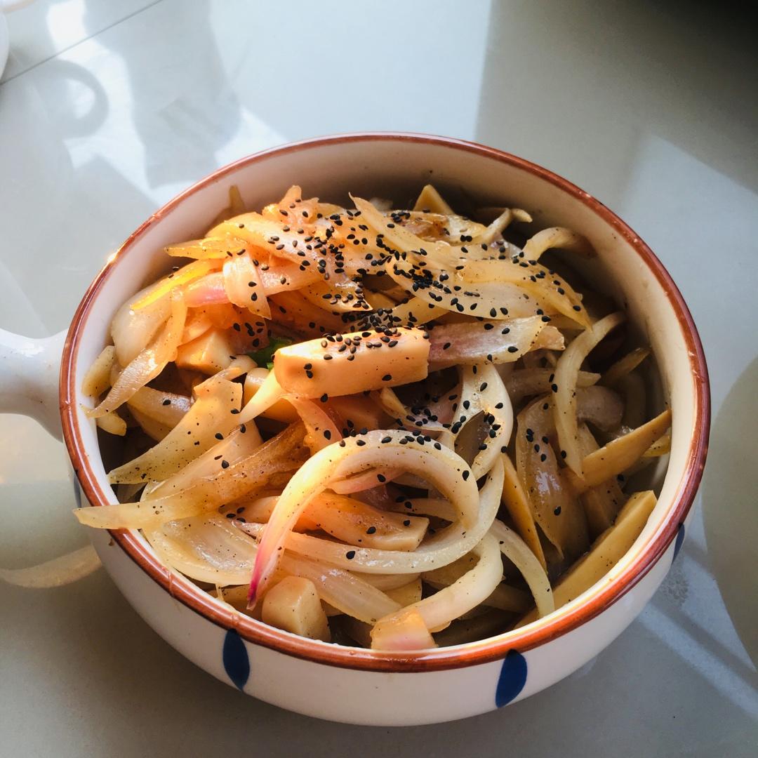 洋葱遇到杏鲍菇