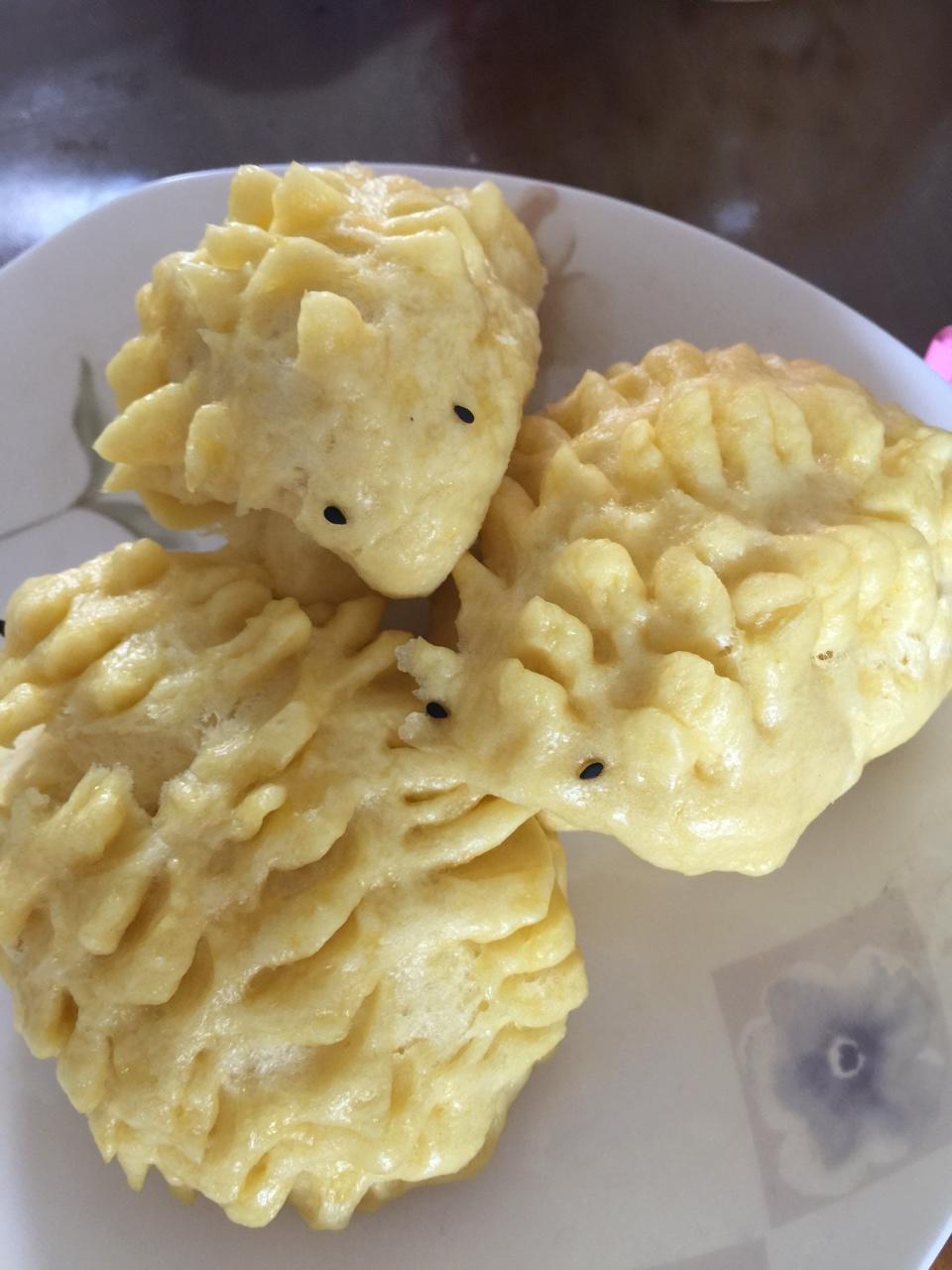 南瓜刺猬馒头