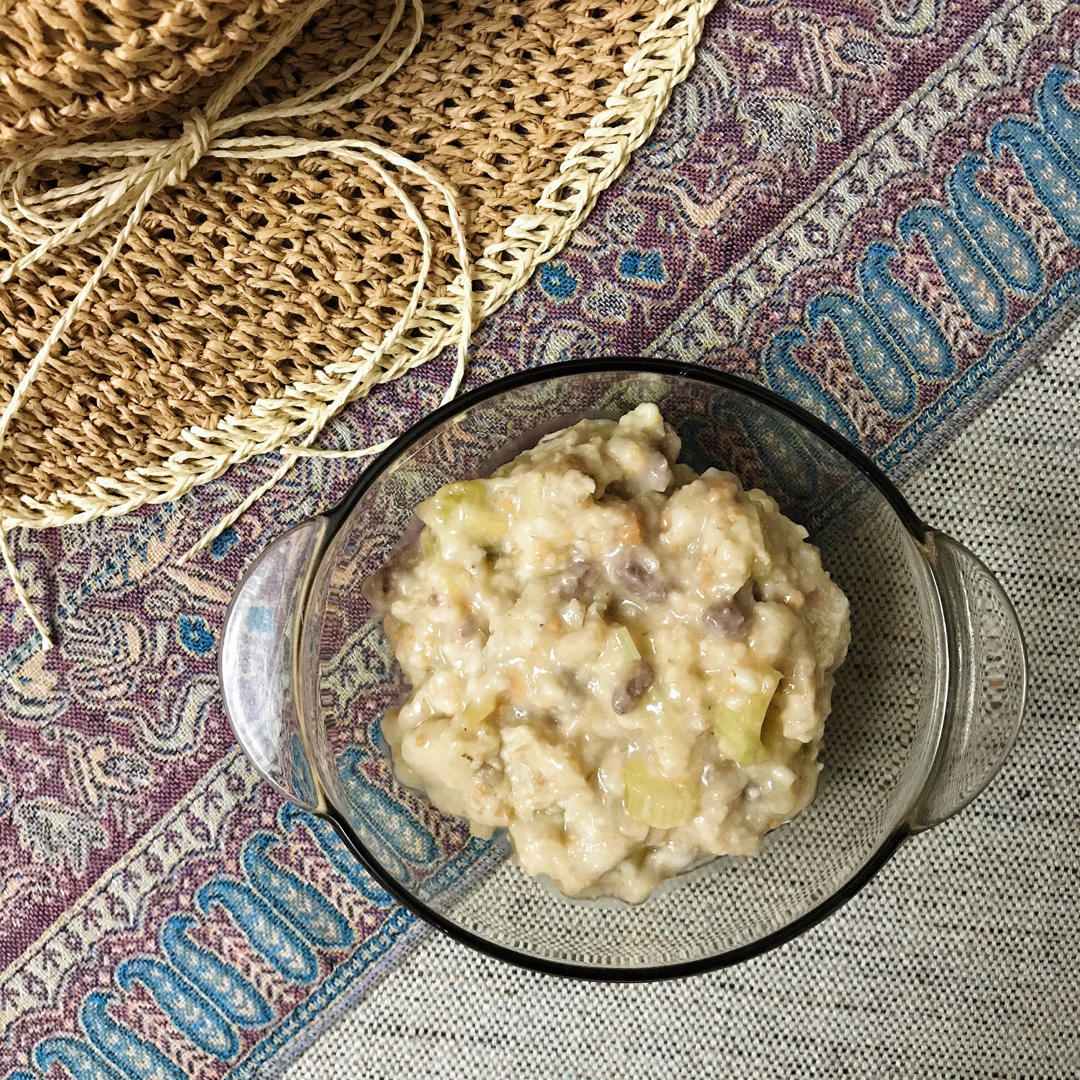 快手咸燕麦味噌花生滑牛粥【健康一锅端】