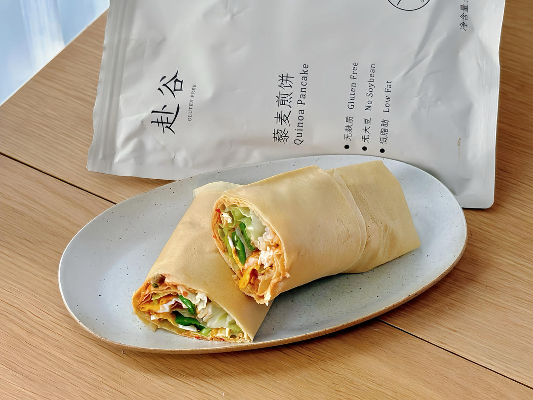 五分钟减脂早餐⎮藜麦煎饼卷菜巨顶饱