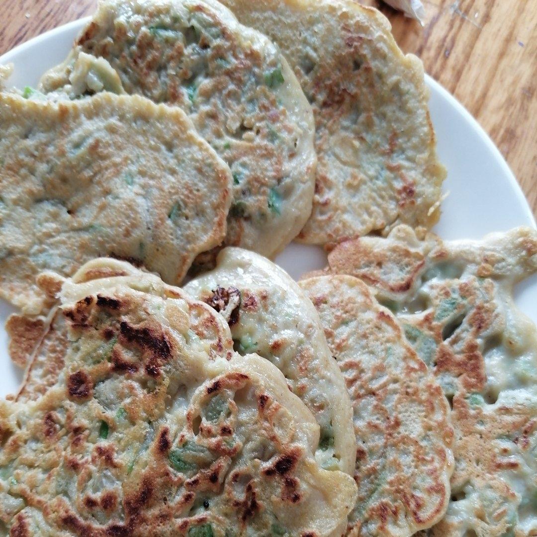 外婆从小吃到大的绿油油的丝瓜饼