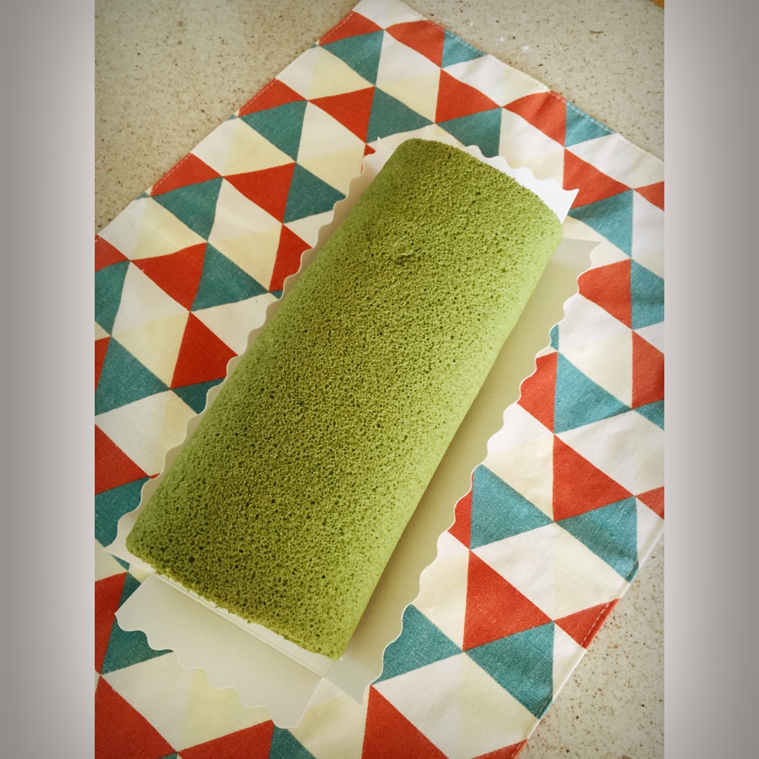抹茶蜜豆蛋糕卷