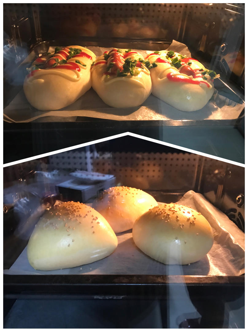 美味的香肠面包