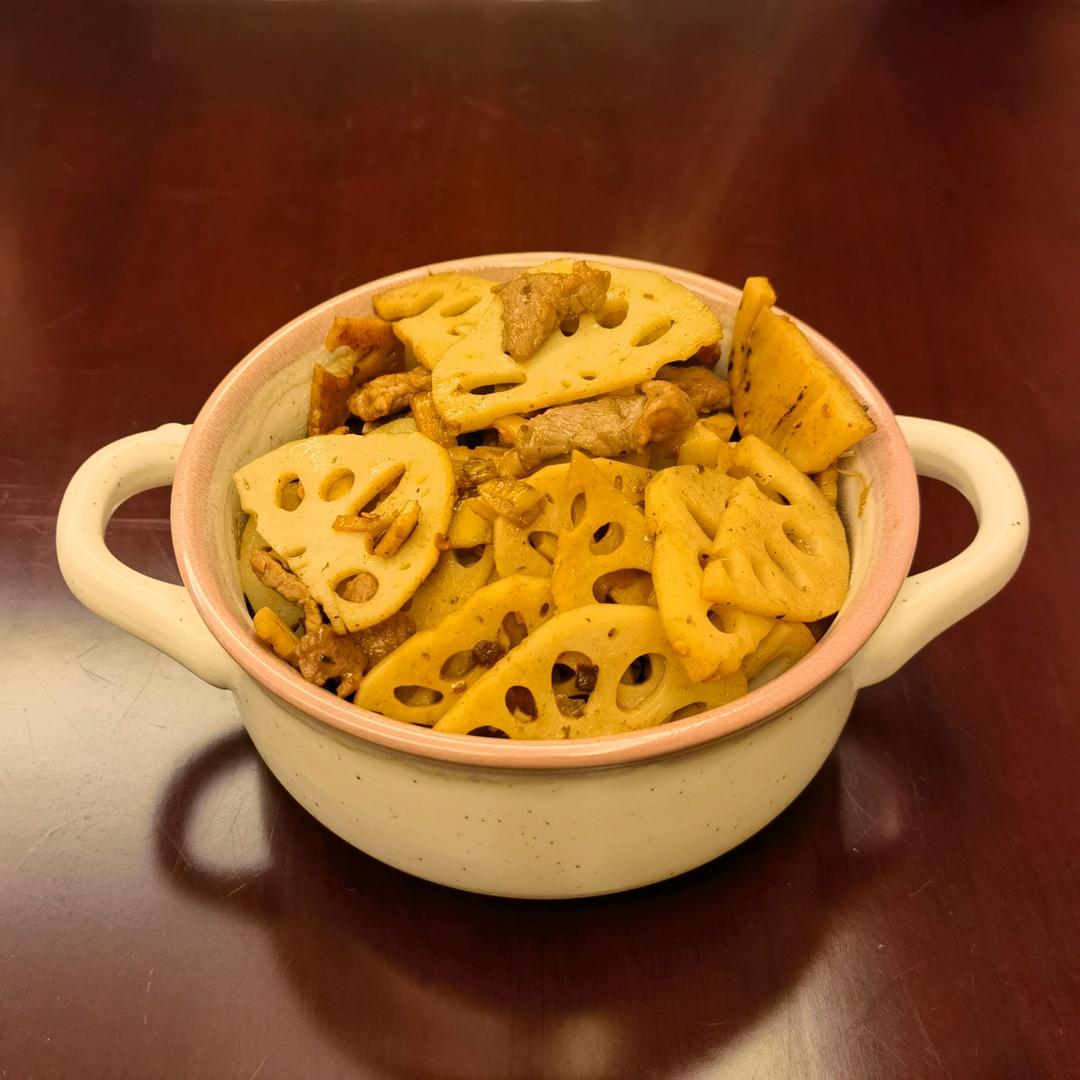 莲菜（莲藕）炒肉丝