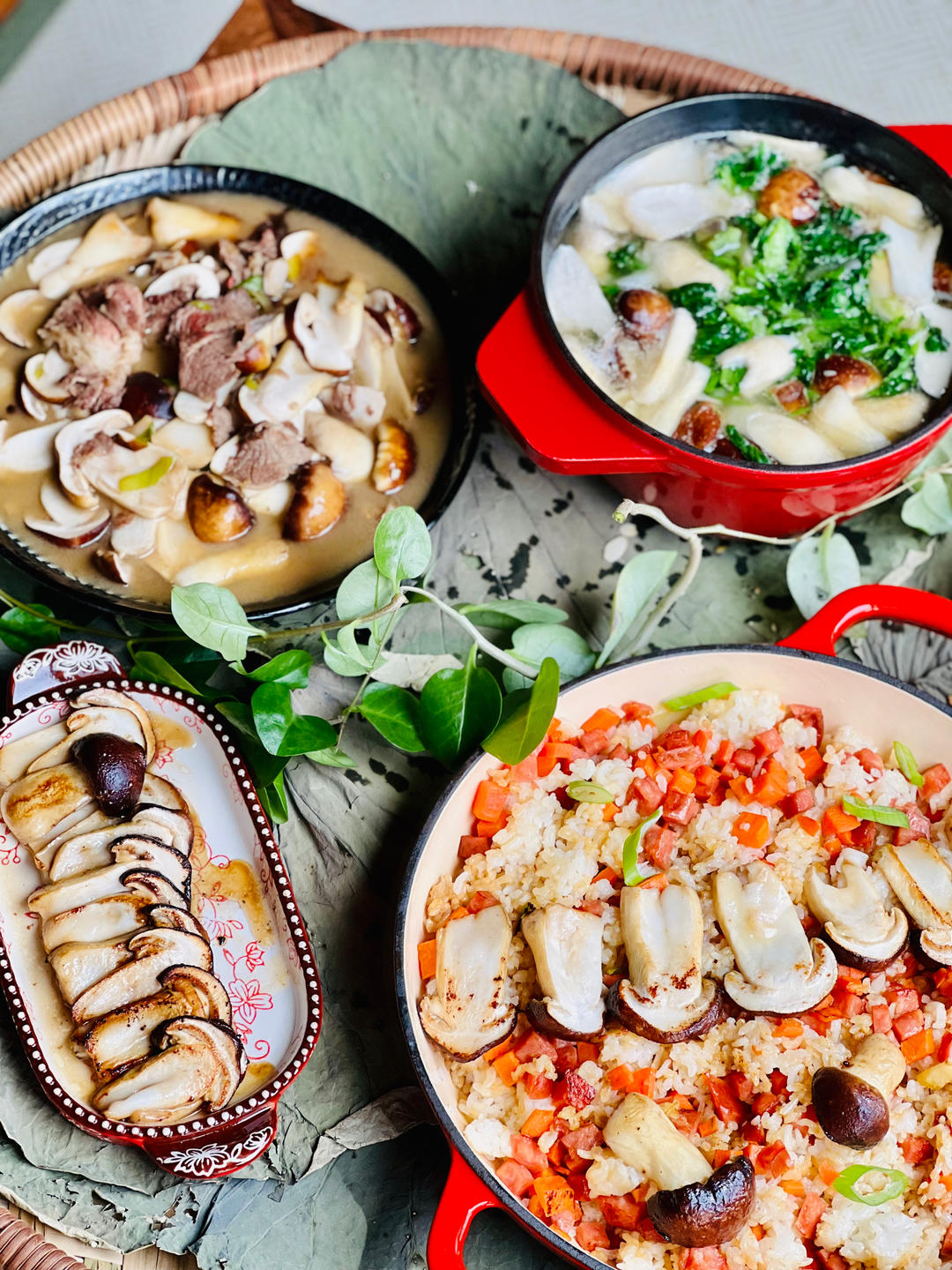 松茸三吃（自己吃肯定要吃好一点啦）