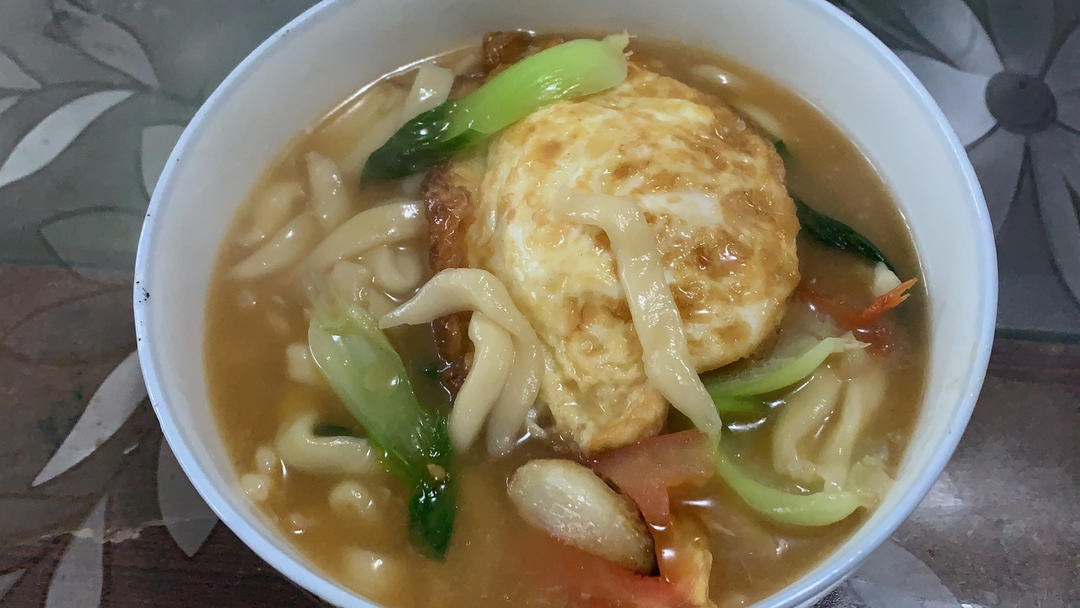 🥢荷包蛋焖面｜🍳汤汁浓郁入味｜懒人必会🉑️