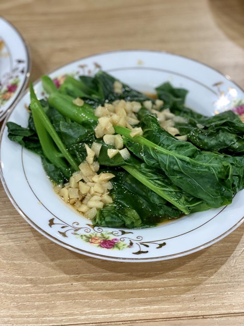 蚝油芥蓝，改刀后的比不改刀好吃百倍