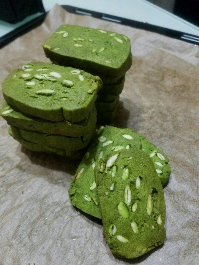 抹茶杏仁曲奇饼干