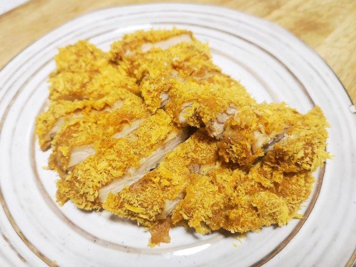 无油烤鸡排（面包糠鸡胸肉）