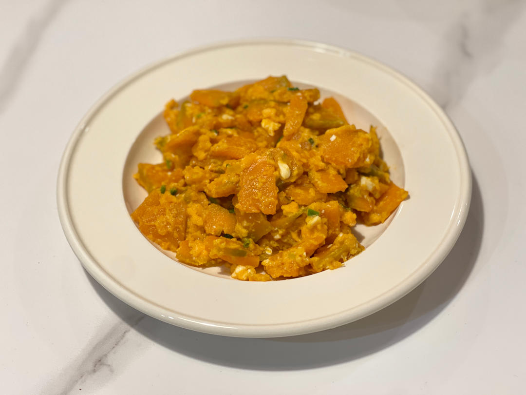 金沙美味【咸蛋黄炒南瓜】