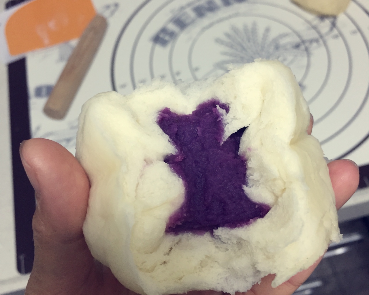 超柔软紫薯包(宝宝吃无糖)
