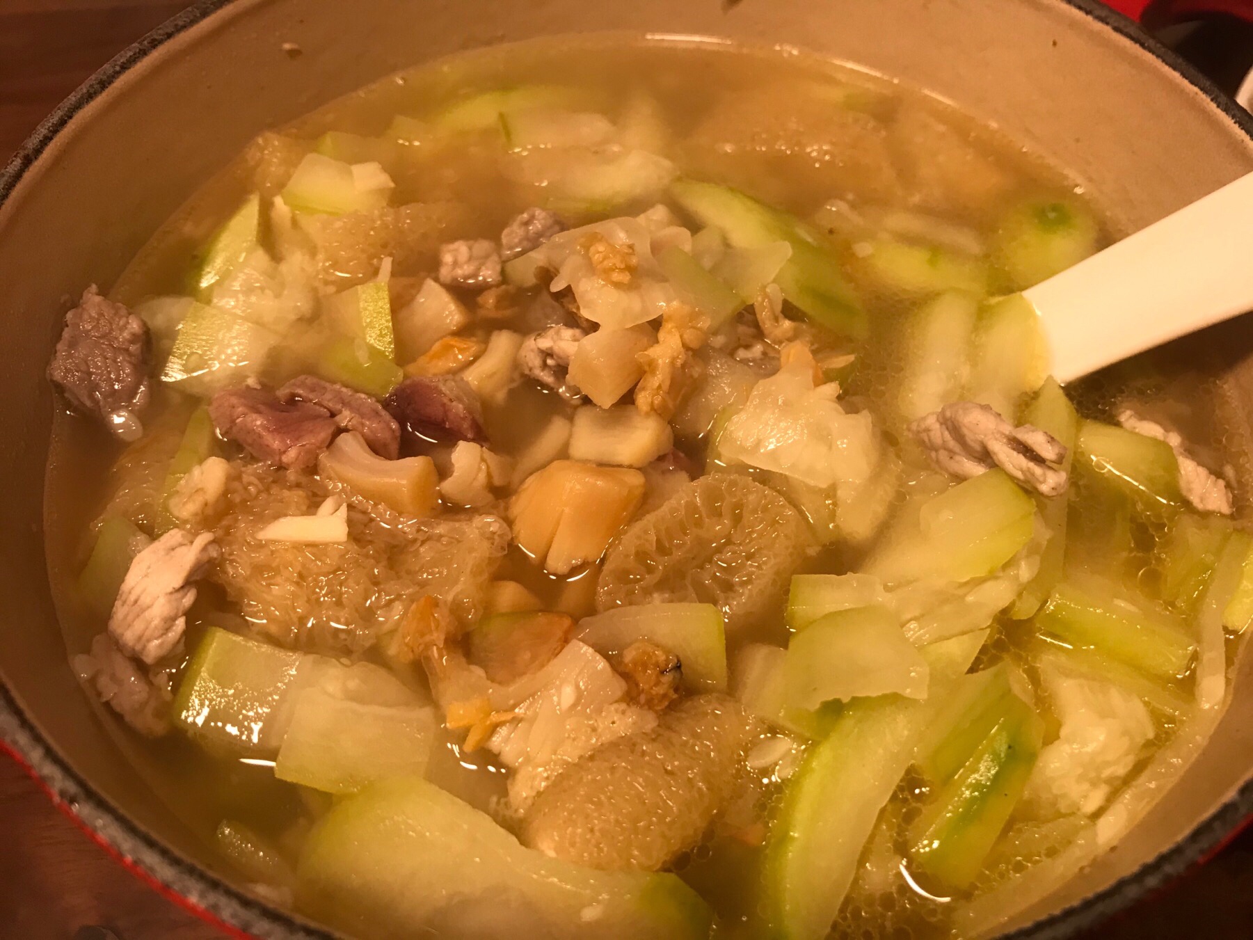 节瓜竹荪海味汤
