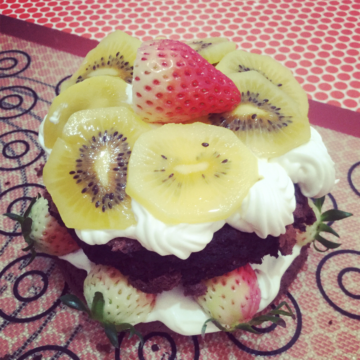 巧克力戚风裸蛋糕