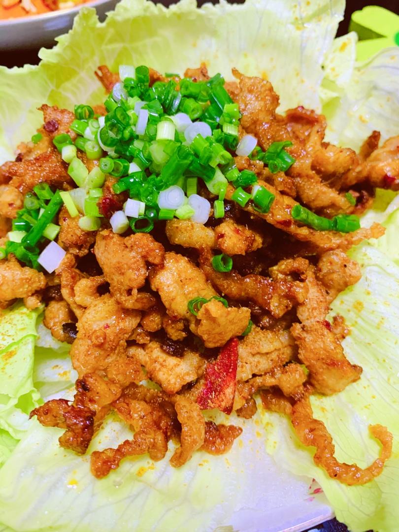 简单又好吃的烤五花肉、烤猪颈肉