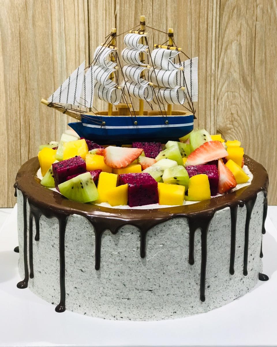 墨恩手作做的一帆风顺蛋糕