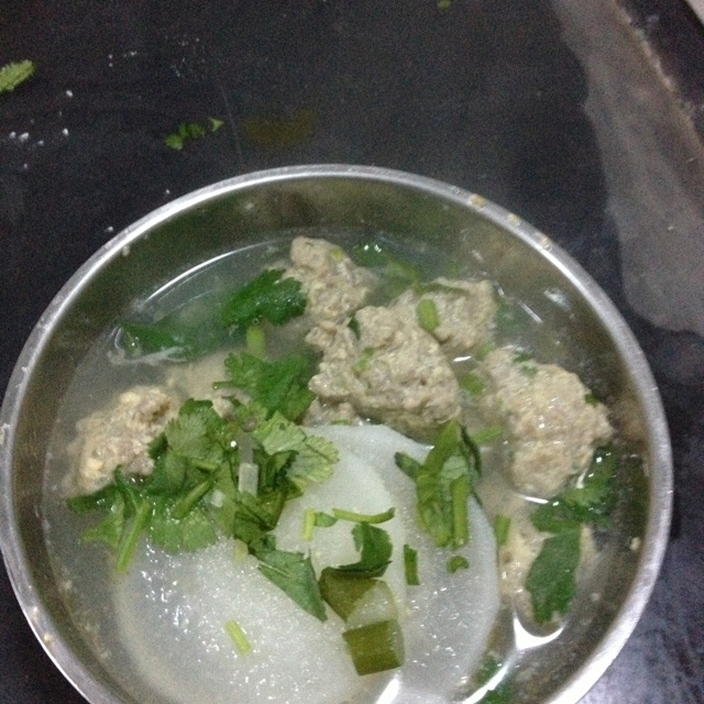 简易白萝卜炖羊肉丸子