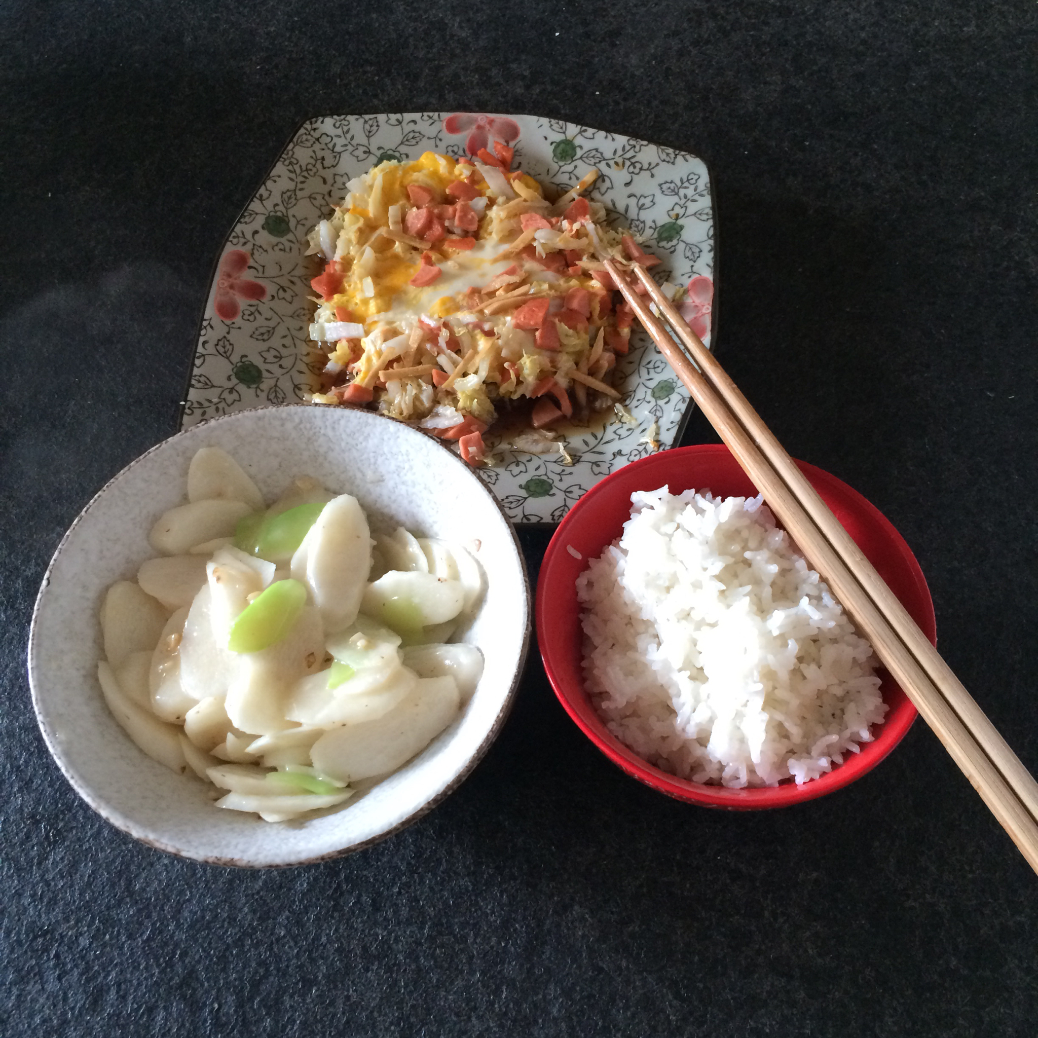 素赛螃蟹----干贝白菜滑蛋