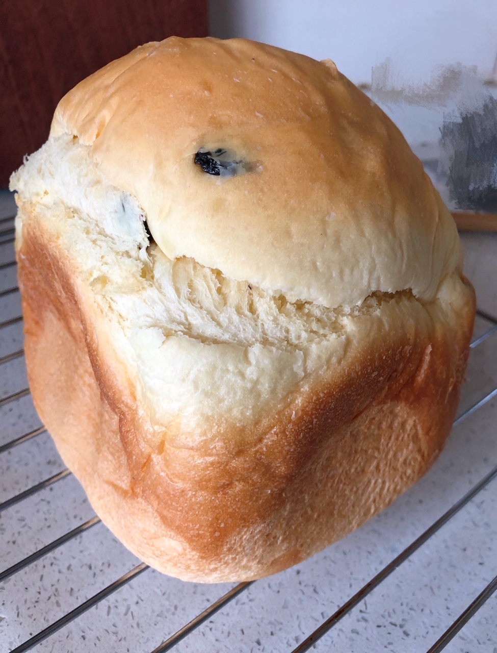 面包机版葡萄干面包的做法