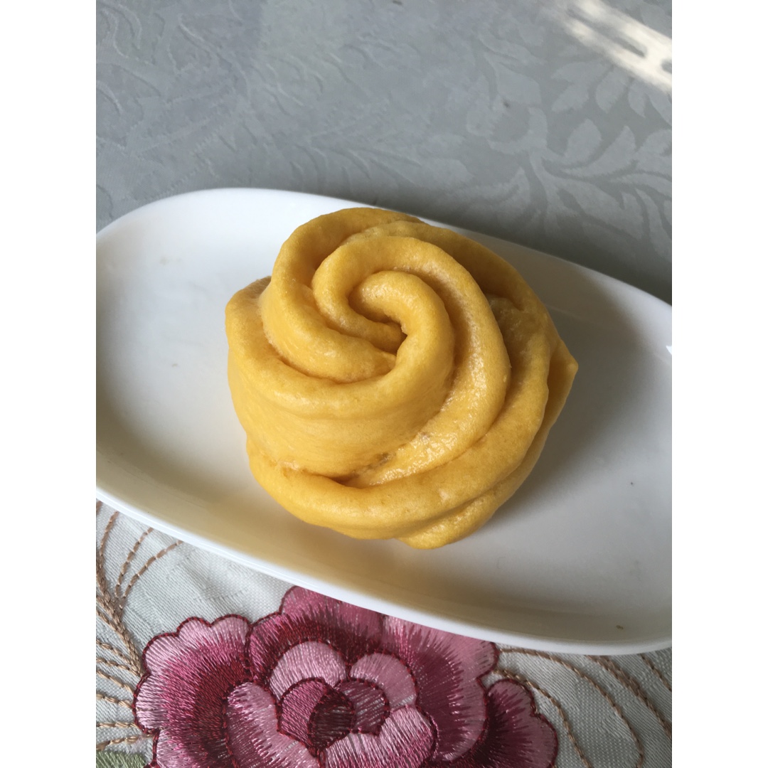 南瓜玫瑰花馒头